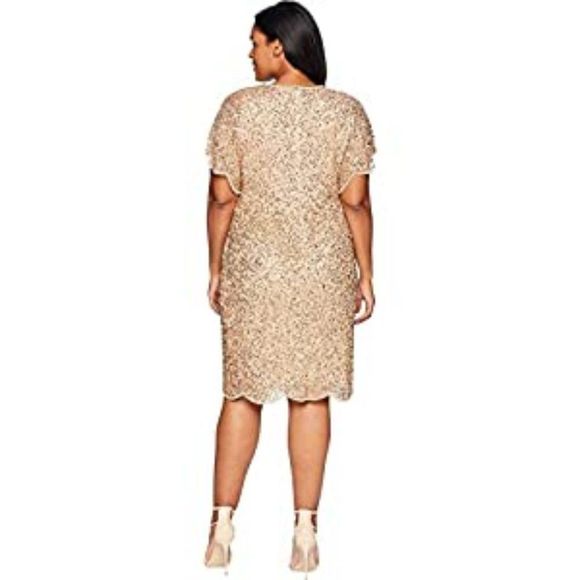 Adrianna Papell Women's Flutter Sleeve Dress - Picture 3 of 3